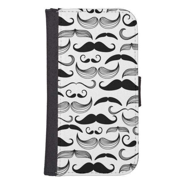 A Gentlemen's Club. Mustache pattern 2 Samsung Galaxy Wallet Case (Front)