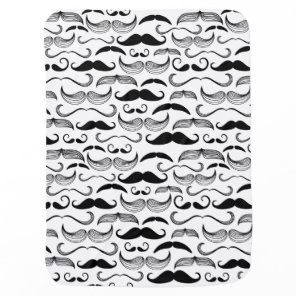 A Gentlemen's Club. Mustache pattern 2 Stroller Blanket