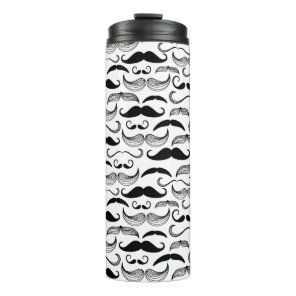 A Gentlemen's Club. Mustache pattern 2 Thermal Tumbler