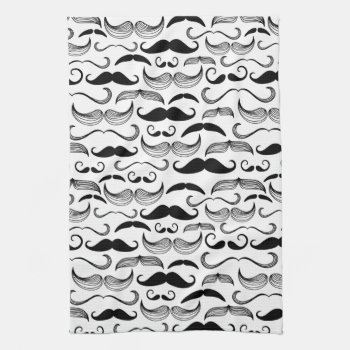 A Gentlemen's Club. Mustache Pattern 2 Towel by boutiquey at Zazzle