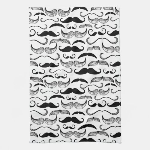 A Gentlemens Club Mustache pattern 2 Towel