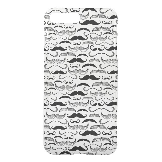 A Gentlemen's Club. Mustache pattern 2 Uncommon iPhone Case (Back)