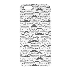 A Gentlemen's Club. Mustache pattern 2 Clear iPhone 6/6S Case
