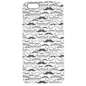 A Gentlemen's Club. Mustache pattern 2 Clear iPhone 6 Plus Case