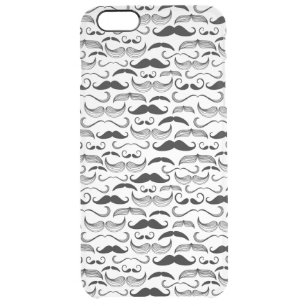 A Gentlemen's Club. Mustache pattern 2 Clear iPhone 6 Plus Case