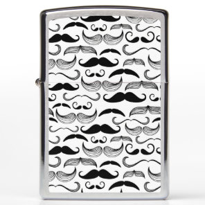 A Gentlemen's Club. Mustache pattern 2 Zippo Lighter