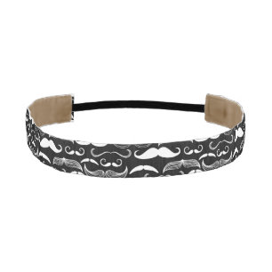 A Gentlemen's Club. Mustache pattern Athletic Headband