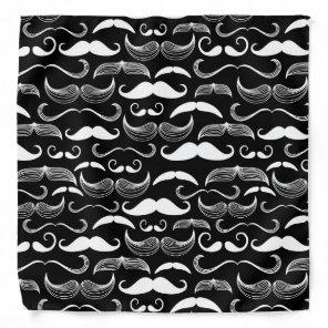 A Gentlemen's Club. Mustache pattern Bandana