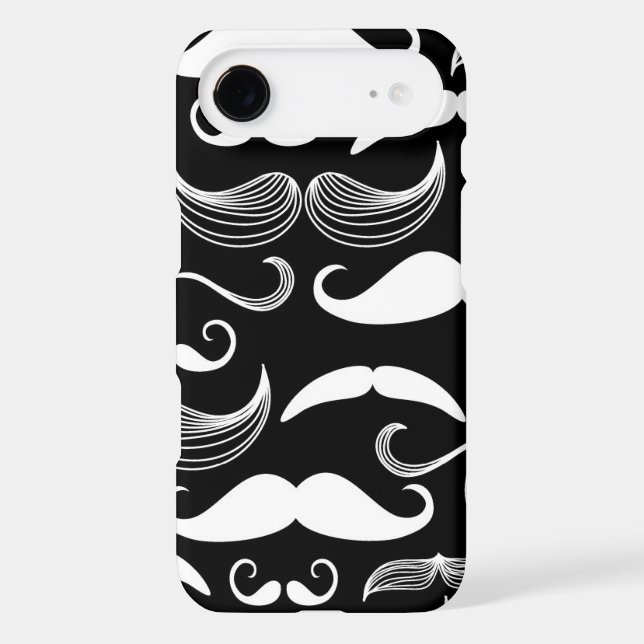 A Gentlemen's Club. Mustache pattern Case-Mate iPhone Case (Back)