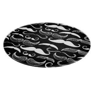 A Gentlemen's Club. Mustache pattern Cutting Board