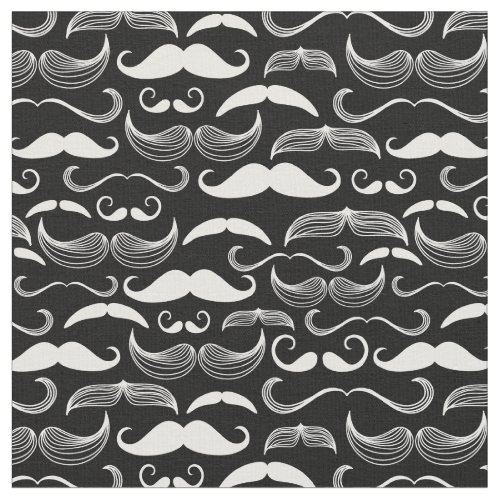 A Gentlemens Club Mustache pattern Fabric