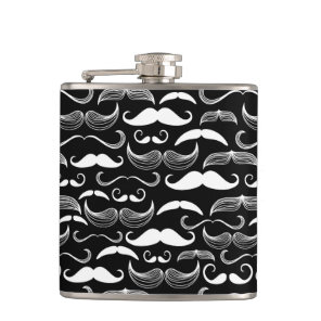 A Gentlemen's Club. Mustache pattern Flask