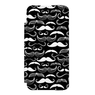 A Gentlemen's Club. Mustache pattern iPhone SE/5/5s Wallet Case