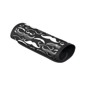 A Gentlemen's Club. Mustache pattern Luggage Handle Wrap