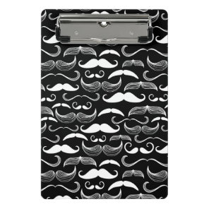 A Gentlemen's Club. Mustache pattern Mini Clipboard