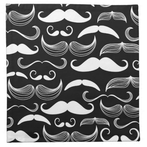 A Gentlemens Club Mustache pattern Napkin