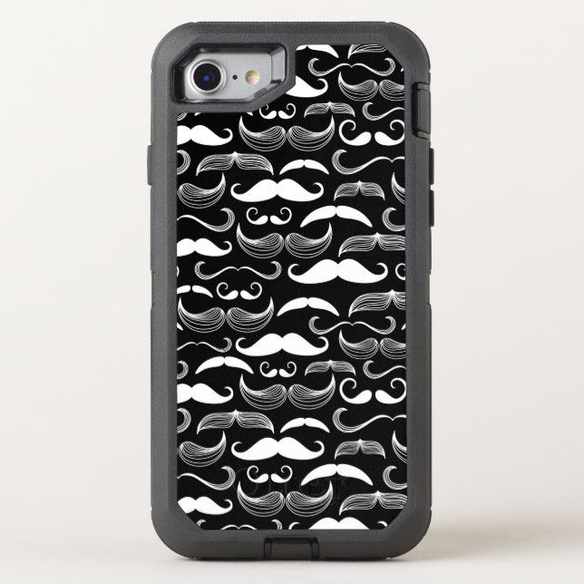 A Gentlemen's Club. Mustache pattern Otterbox iPhone Case (Back)