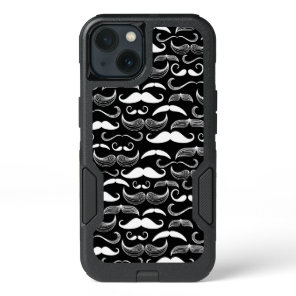 A Gentlemen's Club. Mustache pattern iPhone 13 Case