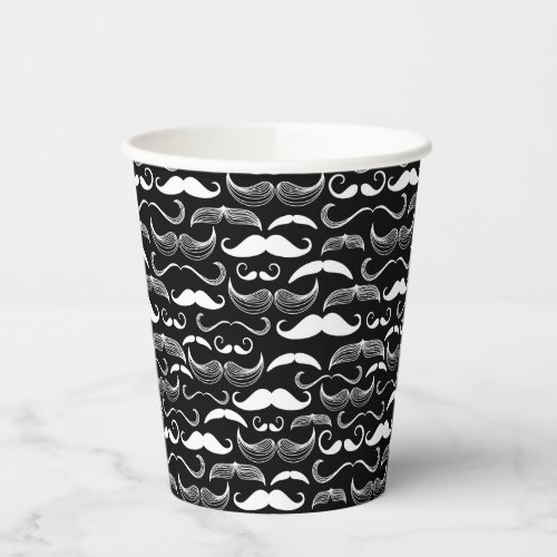 A Gentlemens Club Mustache pattern Paper Cups