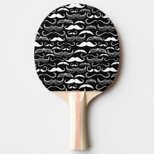 A Gentlemen's Club. Mustache pattern Ping-Pong Paddle