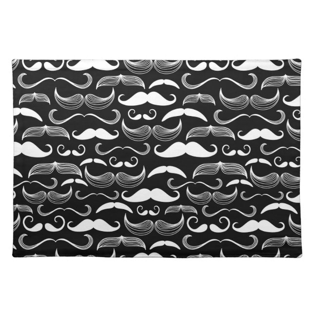 A Gentlemen's Club. Mustache pattern Placemat (Front)