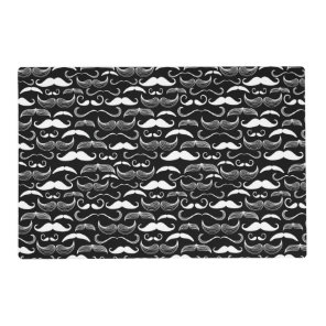 A Gentlemen's Club. Mustache pattern Placemat
