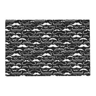A Gentlemen's Club. Mustache pattern Placemat