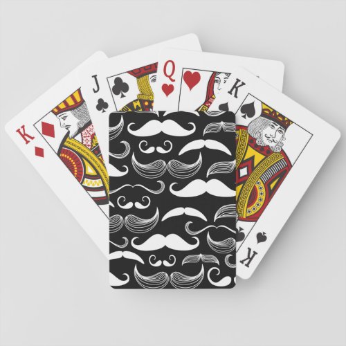 A Gentlemens Club Mustache pattern Playing Cards
