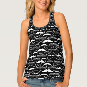 A Gentlemen's Club. Mustache pattern Tank Top