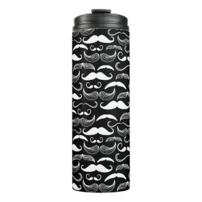 A Gentlemen's Club. Mustache pattern Thermal Tumbler
