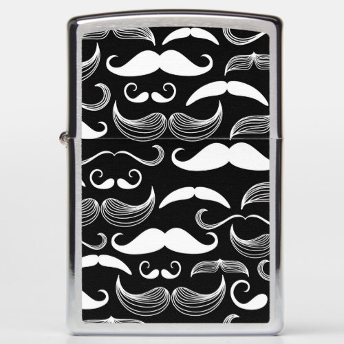 A Gentlemens Club Mustache pattern Zippo Lighter