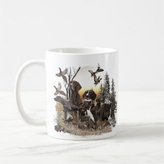 A German Shorthaired Pointer on point    Coffee Mug