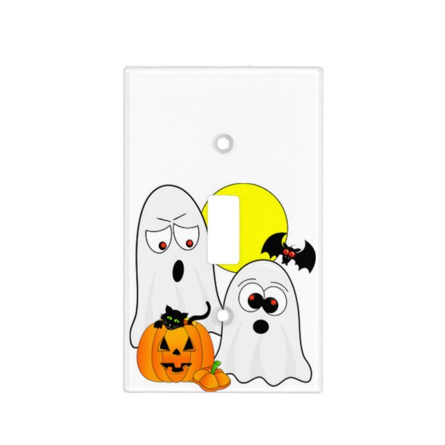 A Ghostly Duo Light Switch Cover (Front)