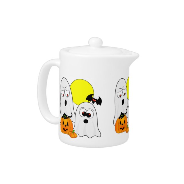 A Ghostly Duo Teapot (Left)
