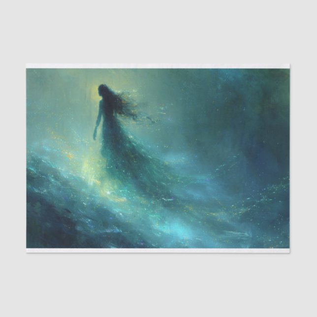 A Ghostly Water Spirit Tissue Paper (Front)