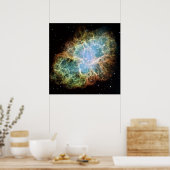 A Giant Hubble Mosaic of the Crab Nebula Poster | Zazzle