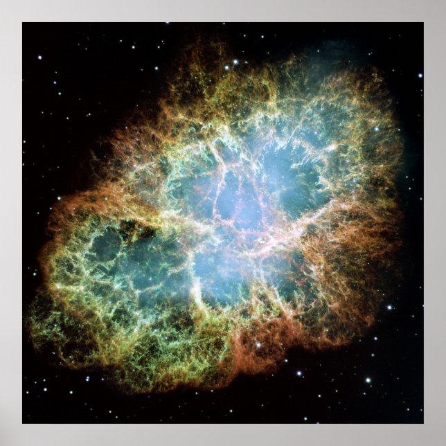 A Giant Hubble Mosaic of the Crab Nebula Poster (Front)