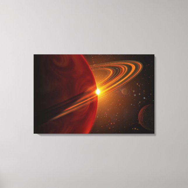 A giant planet orbiting the sun-like star 79 Ce Canvas Print (Front)