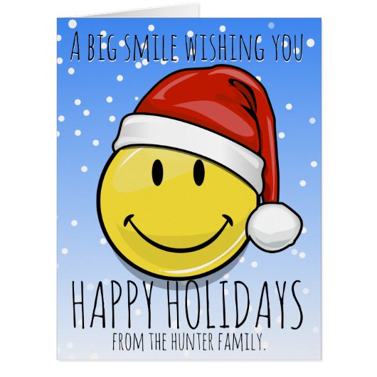 A Giant Smile For the Holidays Custom Cards (Front)