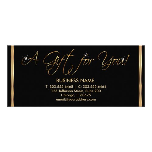 A Gift Certificate _ Black and Gold
