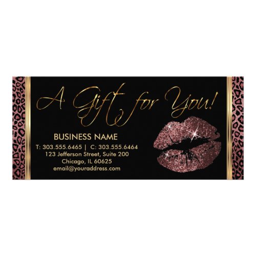 A Gift Certificate Dark Rose Lipstick Business 3