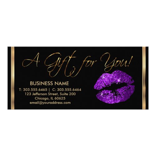 A Gift Certificate Purple Lips