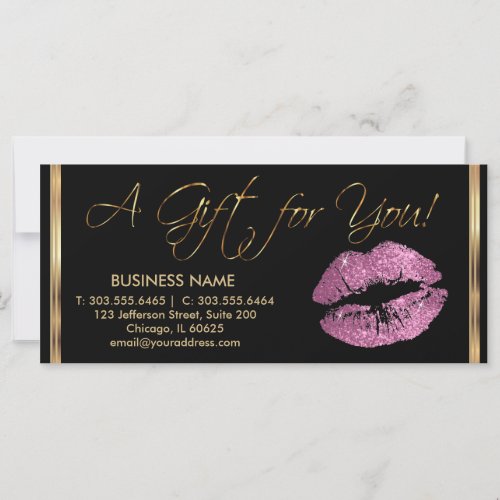 A Gift Certificate So Pink Lipstick Business 2
