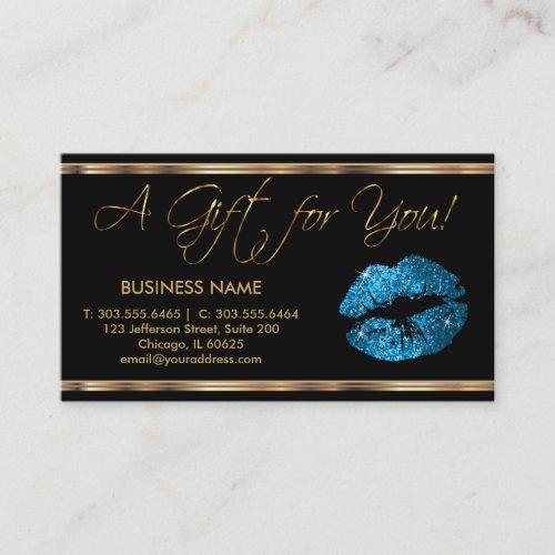 A Gift Certificate Turquoise Lipstick Business