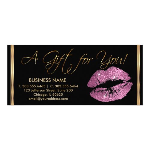 A Gift Certificate with So Pink  Lips