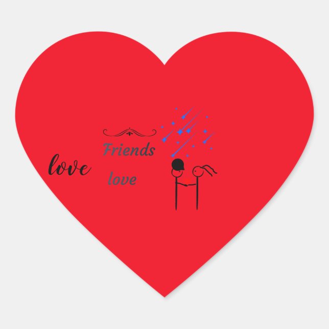 A gift cup for a dear friend heart sticker (Front)