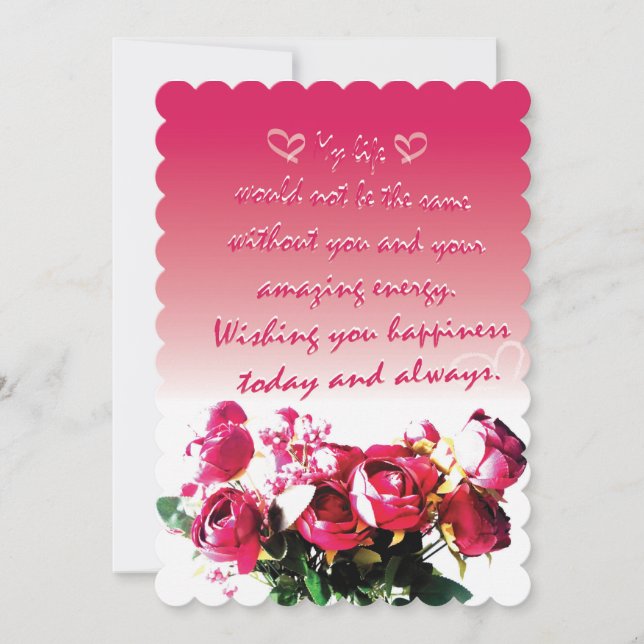 A gift for someone you love thank you card (Front)