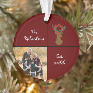 A Gift for the Grandparents Christmas Photo Ornament