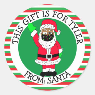 A Gift For To and From Ethnic Santa Gift Tag