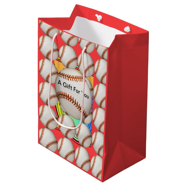 A Gift For You Baseball   Medium Gift Bag (Front Angled)